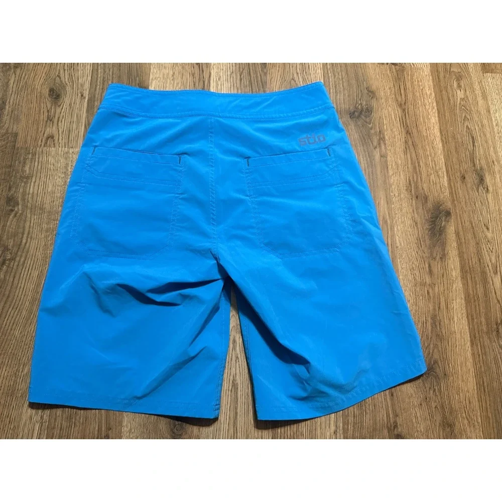 Stio Board Shorts Mens 32 Blue Adult Performance Swim Trunks Excellent